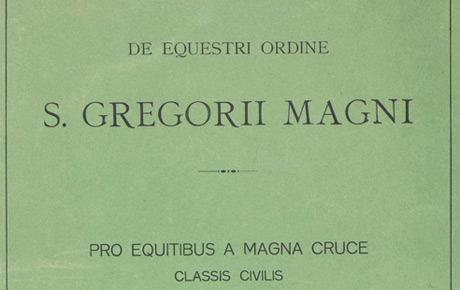 Regulamentul Ordinului ”Sfântului Grigore”, atribuit lui Vasile Goldiş. Publicație, hârtie, 34 x 24 cm. Fond vechi.