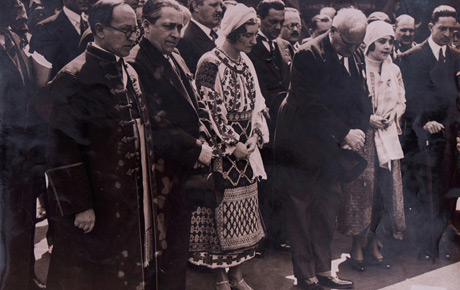 Primirea nunțiului papal la Arad. Fotografie, 25 x 29,5 cm. Fond vechi.